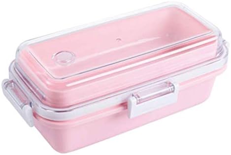 Термален Обяд-бокс MGWYE - Контейнери Bento Box за деца и Възрастни, Контейнер за обяд с лъжица и вилица (Цвят: B)