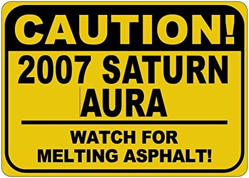 2007 07 Знак Внимание, топене на Асфалт в Аурата на САТУРН - 12 x 18 Инча