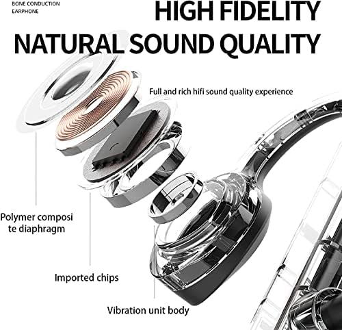 Нови спортни слушалки с отворени уши с костна проводимост премиум клас- Слушалките с шумопотискане - Слушалки с вграден микрофон, устойчиви на пот, за тренировки и тичане с дълбоко основа (зелени)-2