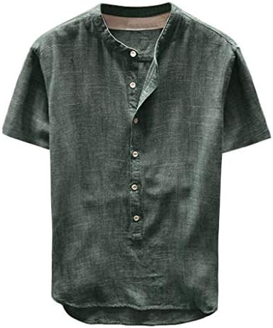Мъжки блузи Frost'nai, Мъжки Ризи с копчета и къс ръкав, Удобна Мека Ежедневна Блуза Обичайното намаляване на
