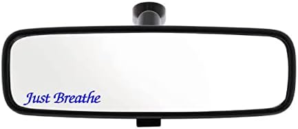 4x75 Just Breathe Vinyl Стикер на Огледалото за обратно виждане, Стикер на Бронята, прозорци, Автомобили, камиони, лаптопи и т.н