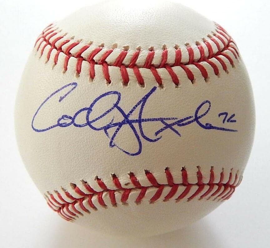 Коуди Аш е Подписал Официален Автограф Rawlings OML Baseball Auto Autograph - Бейзболни топки с автографи