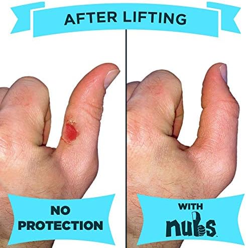Накладки за палеца JerkFit Nubs за улавяне на кука, Олимпийското вдигане на тежести, Пауэрлифтинга, Гимнастика, Предотвратяват образуването на мазоли, Мехури и разкъсвания | Чифт