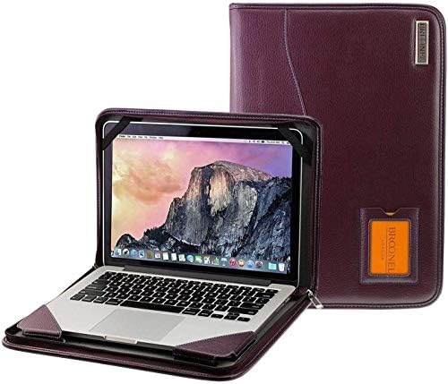 Broonel - Серия Contour - Лилаво защитен калъф от тежка рамка на кожата - Съвместими лаптоп HP OMEN 15-en0006na 15.6 Лаптоп