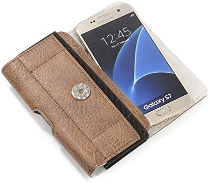 Кожен калъф-портфейл Junli за мобилен телефон, съвместим с Samsung Galaxy s10e/S9/S8/S7/S6 edge/S6/S5/J5-2017/J3/A40/A5, Кожен калъф-чанта за носене на колан, който е съвместим с iPhone 11 Pro/XS/X, 5,2 Калъф за вашия