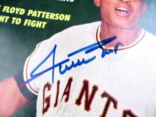 Уили Мейс Подписа Списание SPORT с Автограф През май 1958 г. Гигантите JSA AB27695 - Списания MLB с автограф