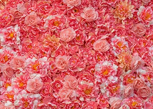 Alltten 7x5ft Цвете на Стената Снимка на Фона на Пролетно Розова Роза Цветен Фон За Снимки на Булчински Душ Рожден Ден на Фестивала Ден на майката Декоративен Фон Подпори за фото студио F57