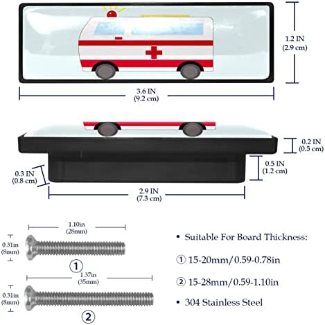 4 Опаковки Дръжки за Чекмеджета Шкафа е с 3,6-Инчов Дръжки на Чекмеджета на Шкафа-Декоративни, Аксесоари за Кухненски шкаф, шкаф за Спешна помощ