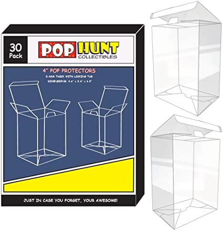 Колекционерски предмети Pop Hunt Калъф Pop Протектор с Фиксирующим по езика и Защитно фолио от надраскване за 4 Pops 30 Бр. в опаковката