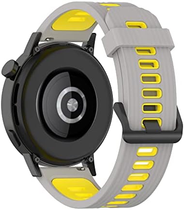 Chofit е Съвместим с джапанки Huawei GT 2 pro, Дишащи два цвята Сменяеми Гумени Каишки за часовници Дамски Мъжки за huawei watch GT 3 46 мм/Watch GT runner Smartwatch Гривни