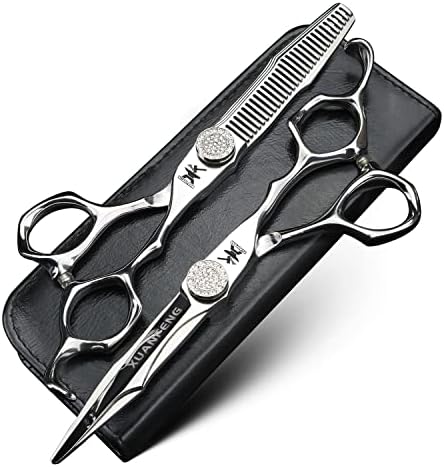 Ножици за стригане на CNC Занаятите 6 инча От стомана JP440C, Професионални Ножици За Подстригване на Коса и филировочные Ножици, Инструмент За Моделиране на Косата, Ножици (Филировочные ножици)