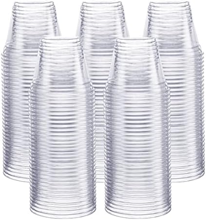 [300 опаковки - 9 грама.] Кристално чисти пластмасови чаши за домашни ЛЮБИМЦИ