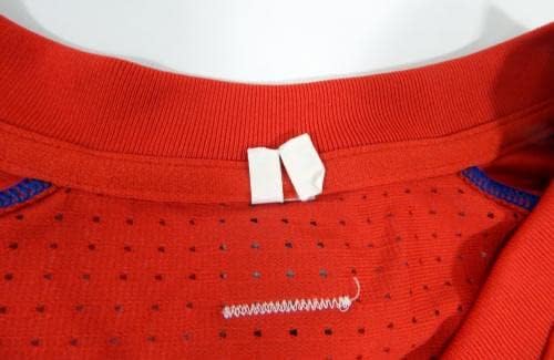 2012-13 Детройт Пистънс Освободен Червена тениска за стрелба XL DP47427 - Използвана в играта НБА
