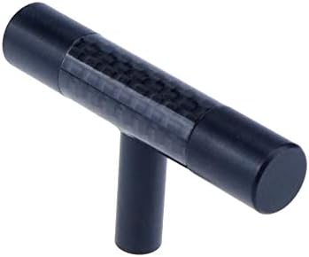 Чекмеджето HEVSTIL 2-Pack Black, Дръжката е от алуминиева сплав С Рифленым модел, Дръжки за чекмеджета, Дръжки за шкафове, с Обща дължина 2,36 инча, Черен