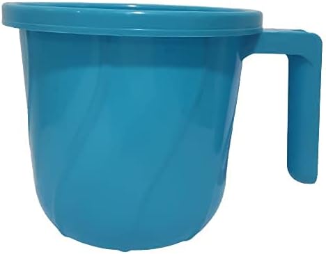 Пластмасови чаши ATCUSA премиум-клас за баня, чаша за баня, 1 Чаша, Дизайн на бар, Чаши за къпане, които не съдържат Бисфенол А, туризъм чаша Dabba, сертифицирана чаша за вода за къпане - капацитет 1.5 литра - Различни
