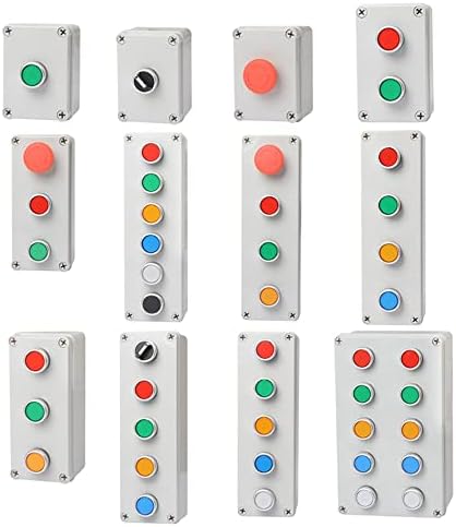 HKTS външна и Вътрешна Бутон на скоростната Авариен прекъсвач стартиране на аларма за нулиране на мощност Желязната врата Електрически блок за управление на двигателя на асансьора (Цвят: 5)