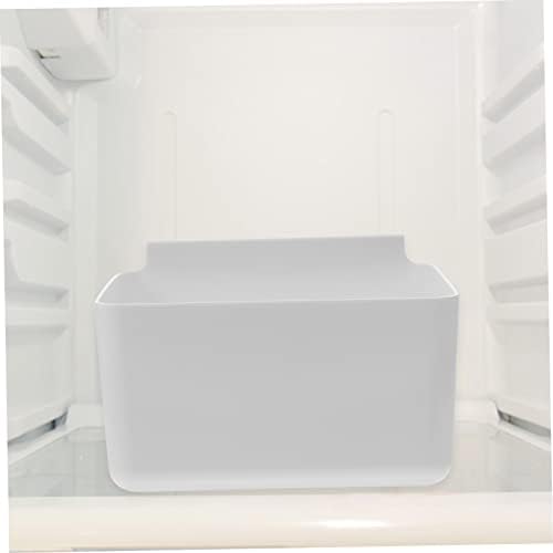 Zerodeko 2 комплекта Кутия за съхранение на хладилника Органайзер за хладилник с Вътрешна кутия бяла Дребния предмет на домашни любимци