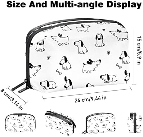 Органайзер за електроника с Кости за Прекрасната Кучета, Водоустойчива Чанта за съхранение на Кабела и Кабела за Пътуване, за Дома, Калъф за Електронни Аксесоари за Зареждане на Мишката USB SD Карти Твърди Дискове
