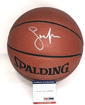 Баскетболни топки с автограф на Стив НЕШ, подписани ръка баскетболист от НБА Финикс Сънс, НБА Нетс КОПИТО, на MVP PSA DNA - Баскетболни топки с автографи