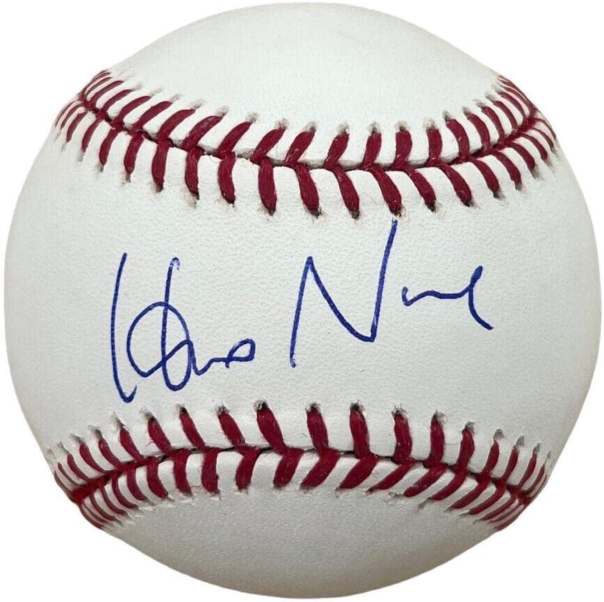 Хидео Nomo подписа Договор с MLB PSA Мейджър лийг бейзбол - Бейзболни топки с Автографи