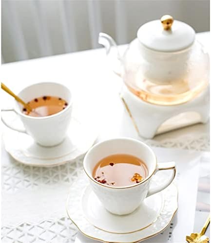 Чаша за бяло чай от орехово Дърво, Кана, съд за сметана, захар, Керамични чашата за кафе, комплект чинии, Цветен чай, следобеден чай (Цвят: E, размер: както е показано на фигурата)