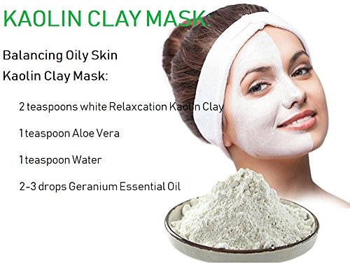 Прах КАОЛИНОВОЙ ГЛИНА Relaxcation - Натурална и чиста бяла Каолиновая клей (глина, Порцелан) Козметични качество, отличен За Чувствителна кожа, използва се За маски за лице, Маски за коса - 3 грама