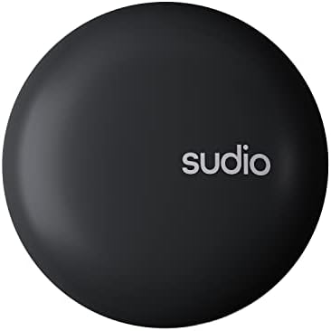 Безжични слушалки Sudio2 Вярно с калъф за зареждане, слушалки в ушите с шумопотискане и микрофон, Bluetooth 5.2, време на възпроизвеждане 30 часа, водоустойчив IPX4 (черен)