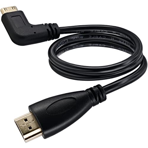 Адаптер Yeebline Mini HDMI-HDMI Адаптер, 2 комплекта от по 0,5 м Hdmi под ъгъл 90 Градуса HDMI Plug-Plug MiniHDMI КабельныйРазъем-Удължител