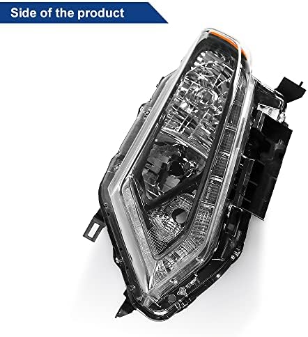 Размерът на прожекторите в събирането е съвместима с 2014 2015 Nissan Rogue с халогенни фарове с LED DRL, фабрично проба от страна на водача и пътника