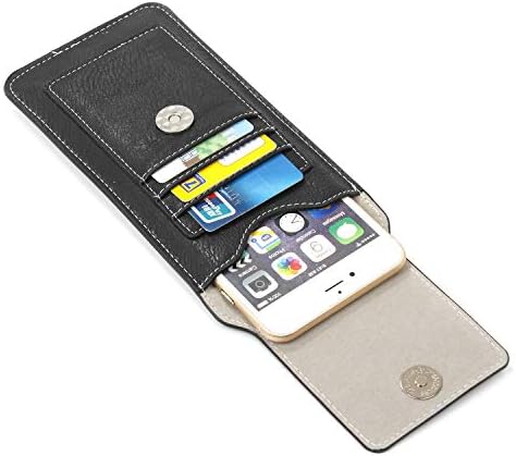 Кобур за мобилен телефон, калъф за носене Съвместим с iPhone 11 Pro 8 7 6 XS X, Съвместим с Samsung Note 10/s10/s20/s10e/S9/S8/S7/S6 edge/S6/S5, Кожен калъф с клип за колан, Калъф-кобур за мобилен телефон, Prot
