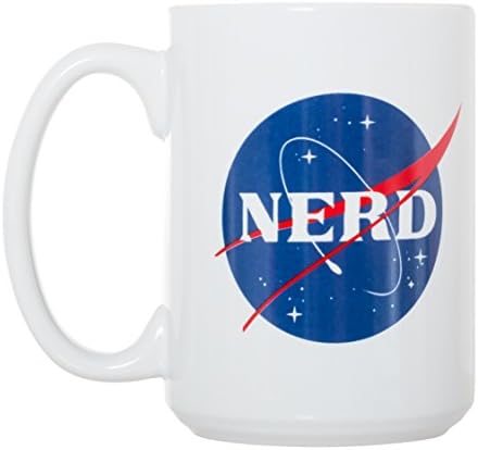 МАНИАК на тема / НАСА - Научна Космическа Забавно Голяма Двустранно Кафеена Чаша с обем от 15 грама