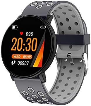 GPPZM Смарт часовници Мъжки Дамски часовници за измерване на Кръвно налягане, Водоустойчиви часовници с Пульсометром часовници, Спортни часовници, умни часовници за Android и iOS (Цвят: черен)