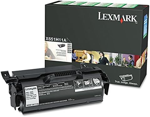 Тонер за програмата за връщане на Lexmark X651h11a с най-висока доходност, черен -в търговията на дребно опаковки