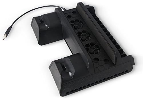 Вертикална Многофункционална Охлаждаща поставка Hisonders, Охлаждаща зарядно устройство, Поставка за зареждане контролер на Sony PlayStation 4/PS4 Slim/PS4 Pro (TP4-882)