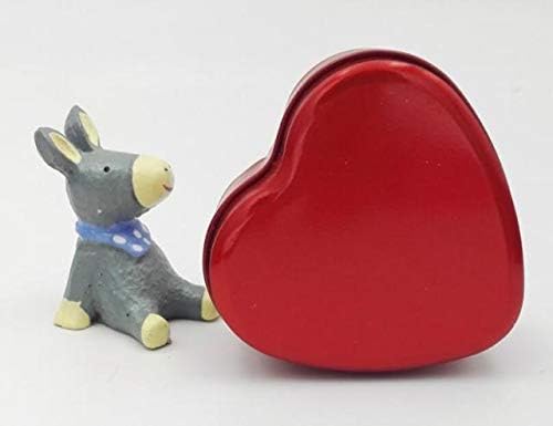Anncus Love Heart Консервени Кутии за бонбони Сватбена Уникално използването е за партита - (Цвят червен)