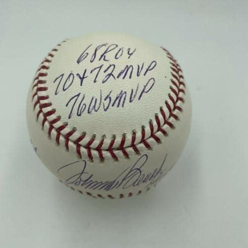 Джони Пейка подписа Едро Вписан ИНДИКАТОР на кариерата на Футболист Steiner COA - Бейзболни топки с автографи