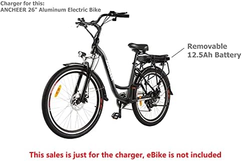 Интелигентно зарядно устройство 3 Ампер, Съвместимо с алуминиево батерия 36V за електрически велосипед ANCHEER 26