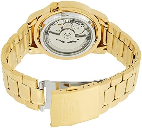 Мъжки часовник SEIKO SNKE56 5 с Автоматично Златист циферблат от Неръждаема Стомана в Златист цвят