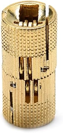 4 БР. Мед Месинг Мебелни Панти 8-18 мм Цилиндрични Скрит Шкаф за Скрити Невидими Панти за Обкова (Цвят: 18 мм)