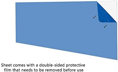 Прозрачен акрилен лист от плексиглас - Отливки с дебелина 1/8 инча - 6 x 12
