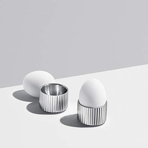 Комплект чашки за яйца Georg Jensen Bernadotte от неръждаема стомана, Комплект от 2