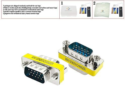 15-Пинов VGA SVGA HD15 За смяна на пола, Интерфейсен Адаптер, Конвертор от мъжете на Мъжа