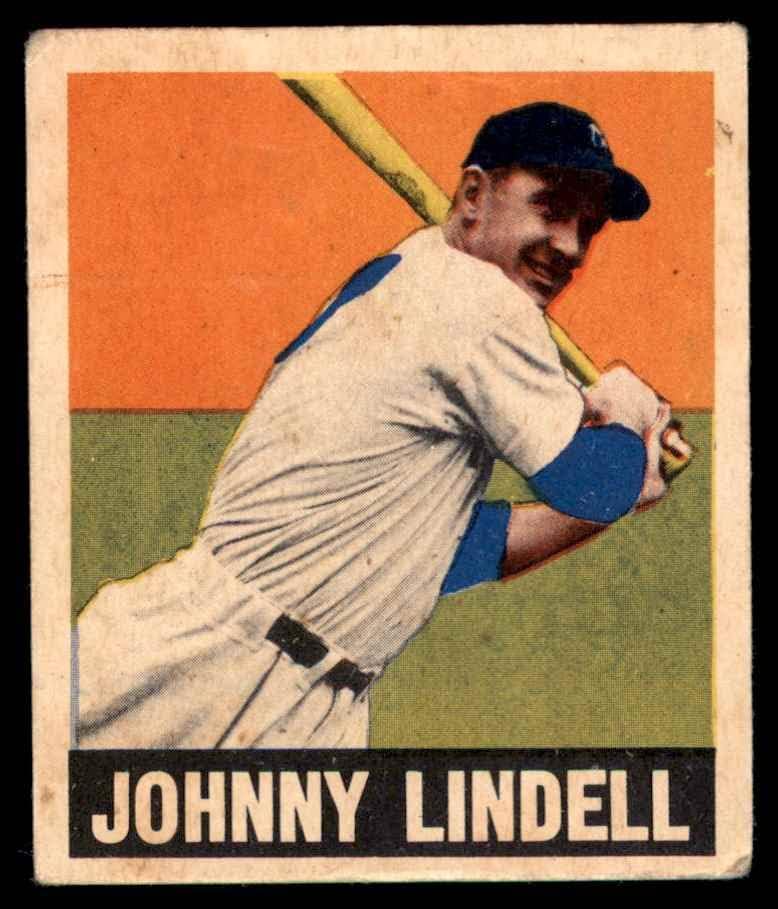 1948 Лист № 82 Джони Линделл Ню Йорк Янкис (Бейзболна картичка) VG йорк Янкис