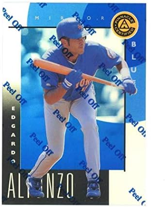 1998 Pinnacle Certified Mirror Blue 78 Издаване на Теста за обявяване в несъстоятелност Edgardo Алфонсо - Бейзболни картички без подпис
