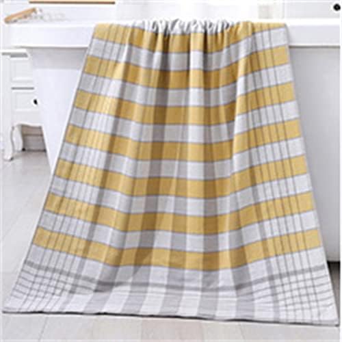 LDCHNH Памучно кърпи за баня, двухслойное марлевое кърпа за мъже и жени, рискът се увеличава растежа, Меки кърпи за баня (Цвят: 3 бр., Размер: 72x34 см + 140x72 см)