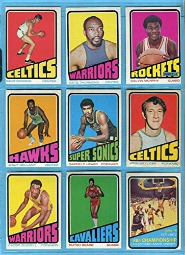 1972-73 Стартов пакет на Topps от 16 различни баскетболни картички Vg/Ex - NM sta - Баскетболни карта, без подпис