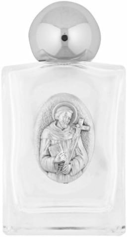 Стъклена бутилка за Светена вода Venerare (Свети Франциск от Асизи)