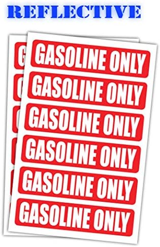 Светлоотразителни стикери 3 м САМО за дизелово гориво, само за бензин, САМО за смесено гориво, Стикери за моторно гориво | Етикети за камиони | Зелени винил маркери (36 етикети | по 12 броя всяка) (Мультиупаковка)