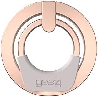 Gear4 ZAGG Ring Snap 360, Аксесоар с магнитен пръстен – Въртене на 360 градуса, надеждно задържане с помощта на подложки – Суперсильный магнит за iPhone 14/14 Plus / 14 Pro / 14 Max Pro от розово злато