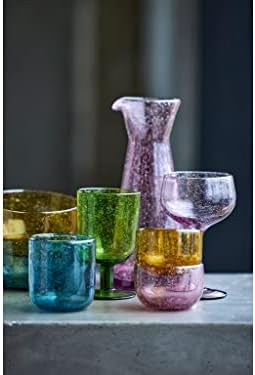 Чаши за вода Lyngby Glass Valencia 25795-CN, Комплект от 6 чаши, 12,5 течни унции (370 мл), зелен